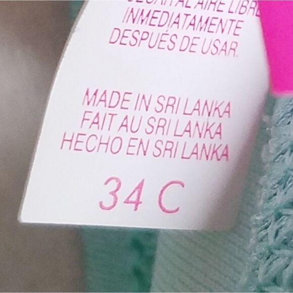 Rare Victoria's Secret Bombshell Aqua Top The Knockout Diamond Print Bikini - Picture 14 of 16